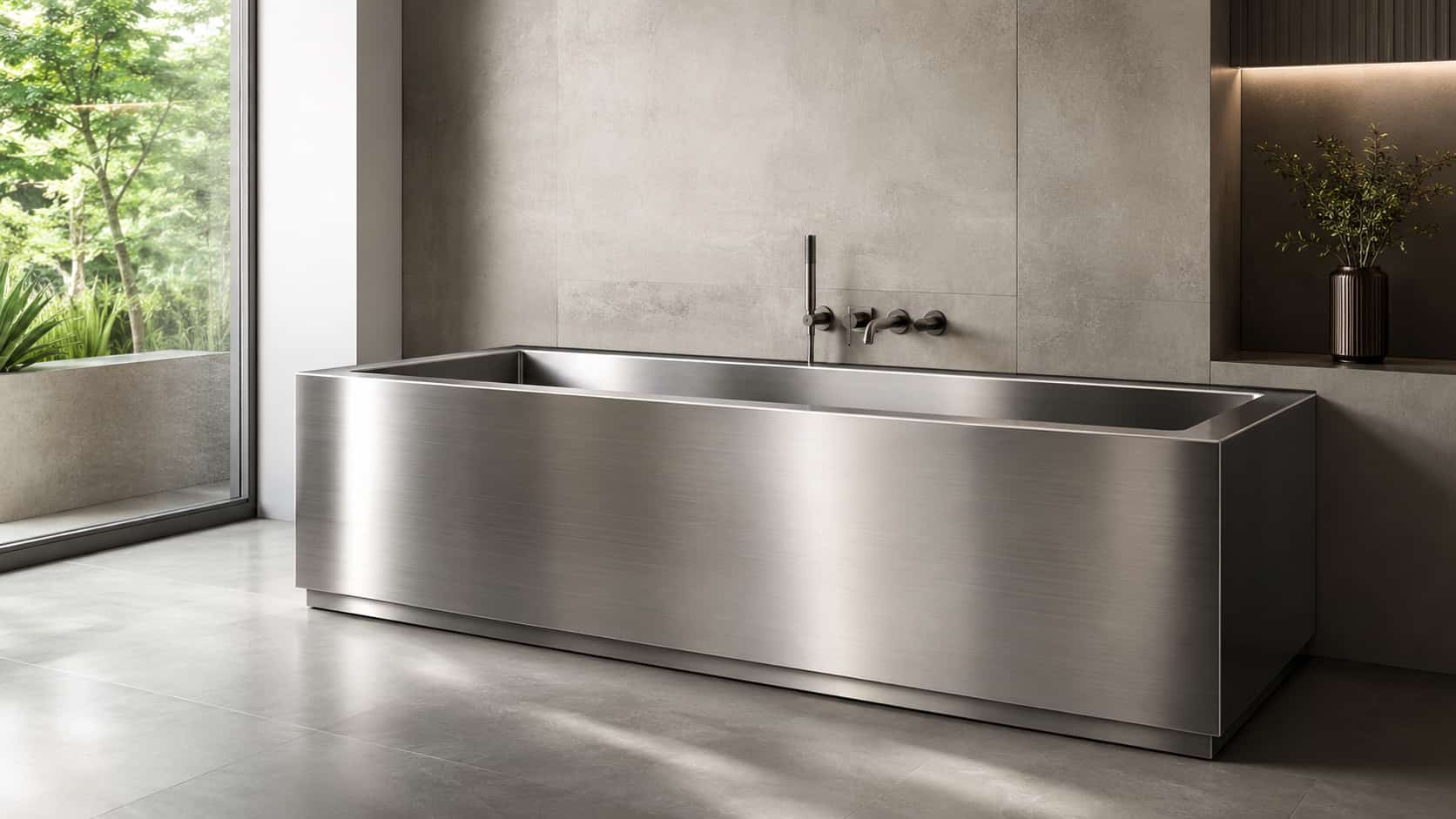 Banheira de aço inox: beleza e resistência no dia a dia