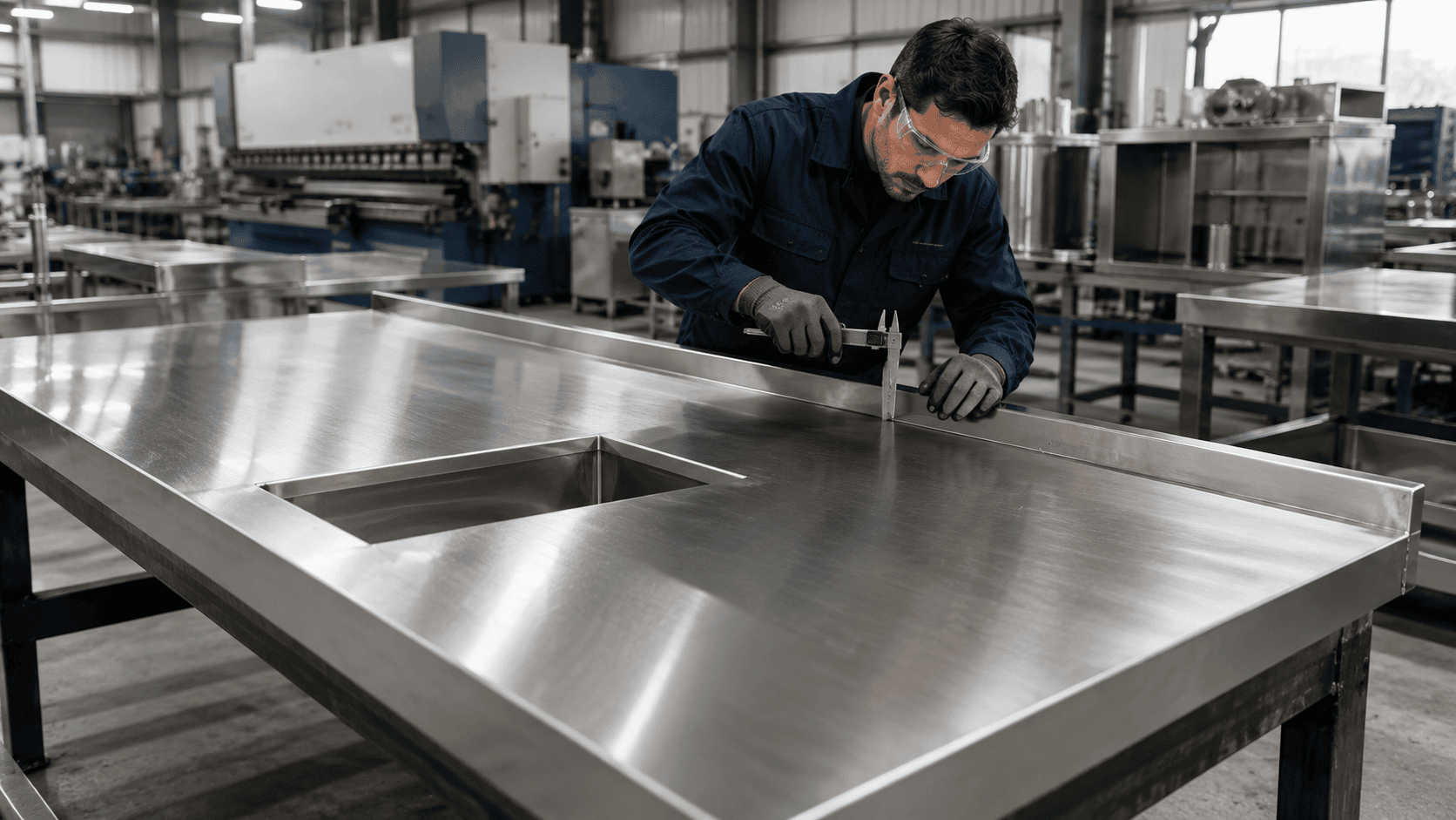 Onde comprar tampo de inox sob medida com segurança?